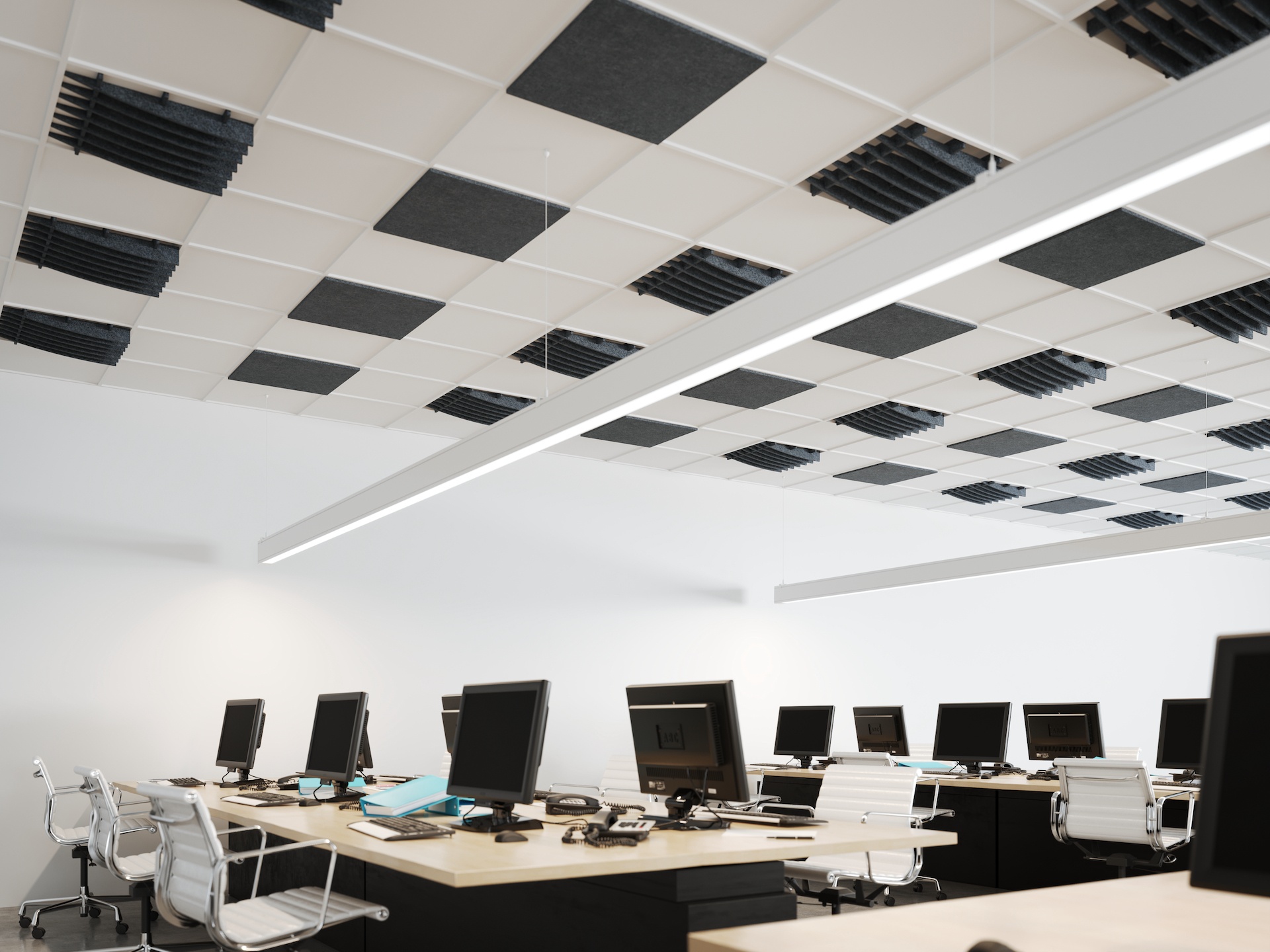 4 x Akustyczna Płyta Sufitowa T.1 ~ 1,44 m2