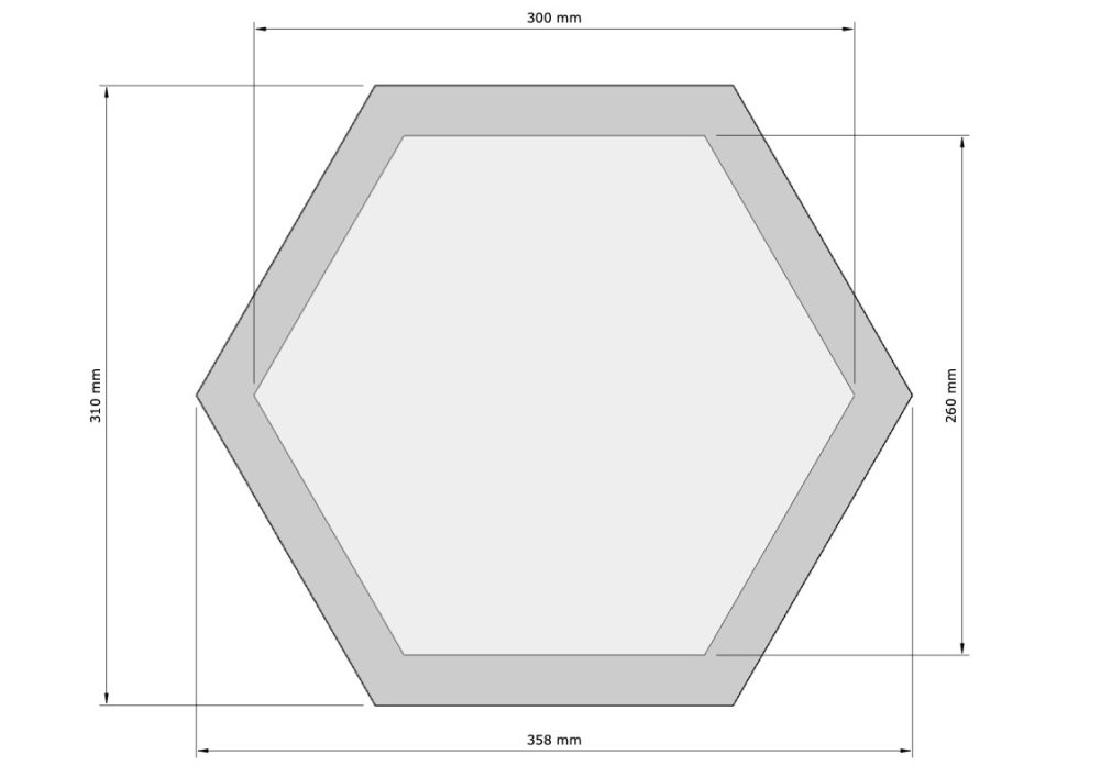Panel Akustyczny Pro.Felt E.5 Hexagon