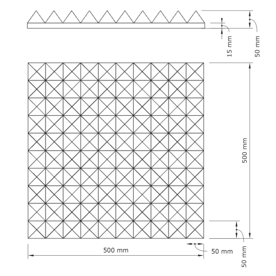 Pianka Akustyczna Pyramid